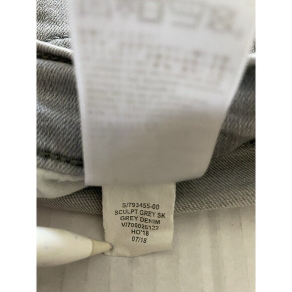 Banana Republic Jeans Womens 25/0 Gray Sculpt Skinny Stretch Low Rise - Picture 8 of 11